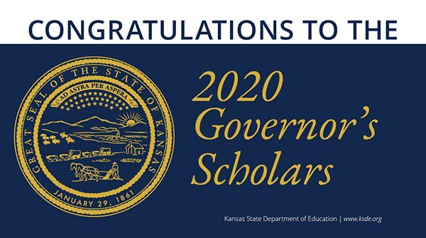 Congratulations to Dodge City High School’s 2020 Governor’s Scholars:  Kerry Garcia, Elise Eleanor Helfrich, Roque Orozco Macias, Guadalupe Hipolito Medina, and Stephanie Holguin Villa.  #RiseUp <a href="/USD443/">USD 443</a> <a href="/RedDemonSports/">Dodge High Forever</a>
