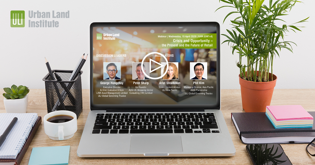ULIAsiaPacific's tweet photo. ULI members get 24/7 complimentary access to all #webinar recordings and more at #KnowledgeFinder. Check out the latest webinar Crisis and Opportunity – the Present and the Future of Retail on-demand at https://t.co/q4fKsJl1eQ.

#retailtrends #coronavirus #covid19 #ULIAPAC https://t.co/y83bRGyipP