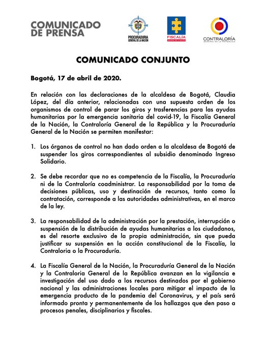 #AlcaldesaAlTablero Se nota que hacen efecto la mermelada distrtal en los medios de comunicacion... <a href="/ClaudiaLopez/">Claudia López Hernández</a>  que dice al  siguiente comunicado #ClaudiaLopezMentirosa