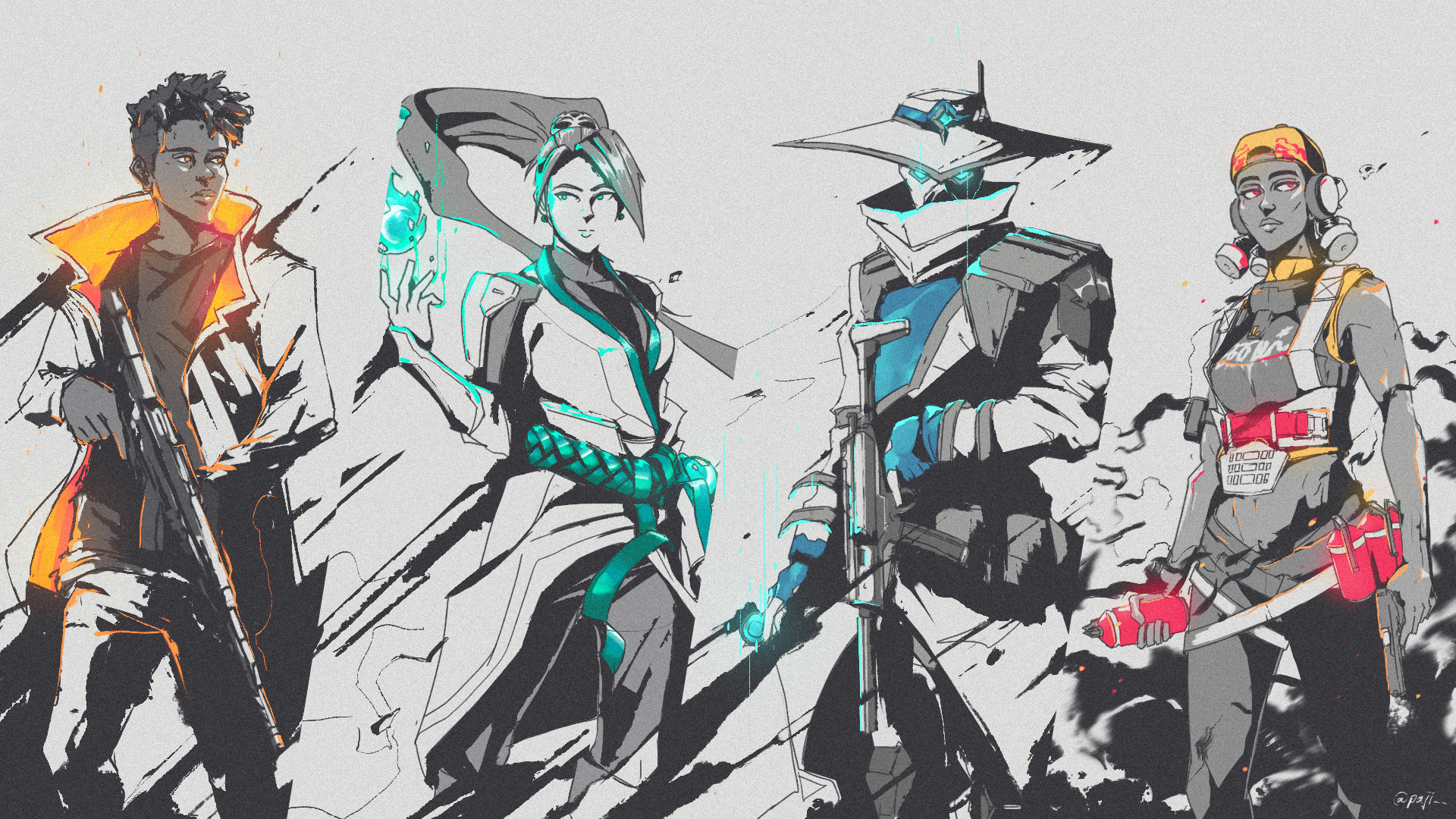 Valorantニュース 在 Twitter 上 海外のイラストレーター Paji さんによるvalorantの素敵すぎる壁紙 Valorant ヴァロラント T Co Ngalslsnhi Twitter