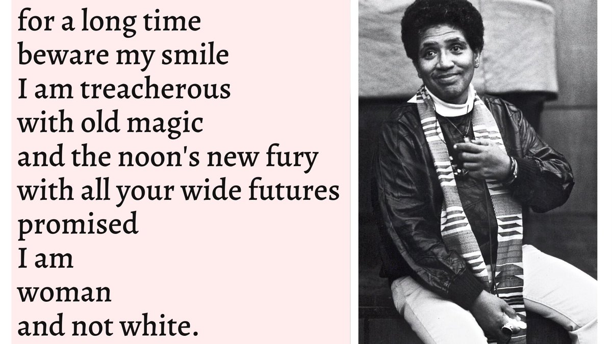 Happy National Poetry Month! We're celebrating Audre Lorde, a self-described "black, lesbian, mother, warrior, poet."