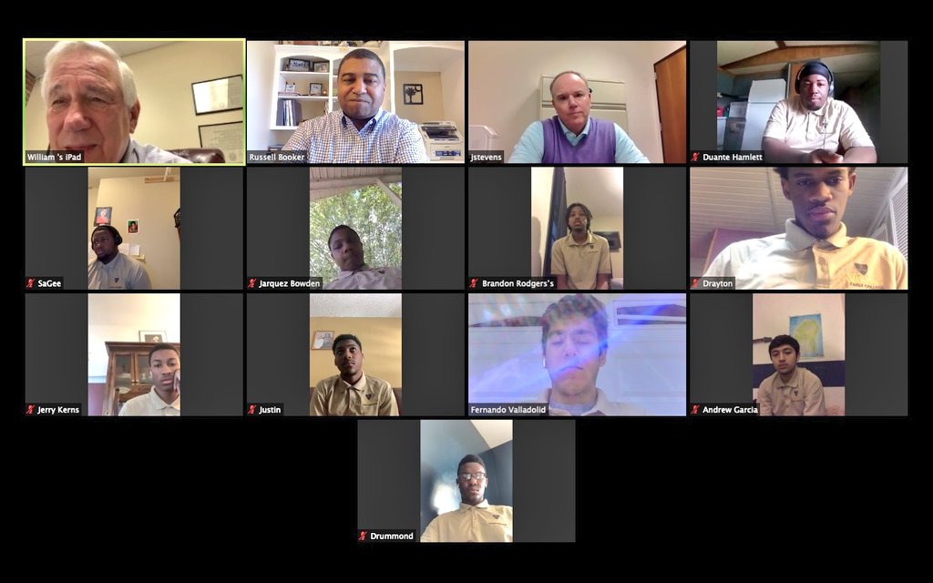 VECVikings's tweet photo. THANK YOU @RwbookerRussell, Bill Barnet and Jeff Stevens for providing Viking Early College seniors with a sense of normalcy by hosting their monthly Lunch &amp; Learn virtually. The students enjoyed connecting and conversing. #CONNECTwithVEC #WELLREAD #OurD7EarlyCollegeStory https://t.co/qHSgaRhqFV