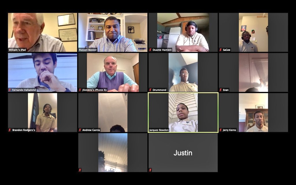 VECVikings's tweet photo. THANK YOU @RwbookerRussell, Bill Barnet and Jeff Stevens for providing Viking Early College seniors with a sense of normalcy by hosting their monthly Lunch &amp; Learn virtually. The students enjoyed connecting and conversing. #CONNECTwithVEC #WELLREAD #OurD7EarlyCollegeStory https://t.co/qHSgaRhqFV