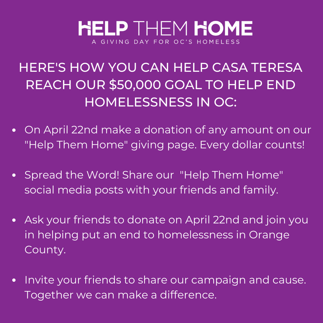 CasaTeresa's tweet photo. When a woman is pregnant, alone, and out-of-work in our region, the challenge of getting back on her feet can be insurmountable. Here are some ways you can help us raise support for homeless pregnant women on next Wednesday's Giving Day β€οΈ
#HelpThemHomeOC #homewithaheart https://t.co/WPjEIt6M38
