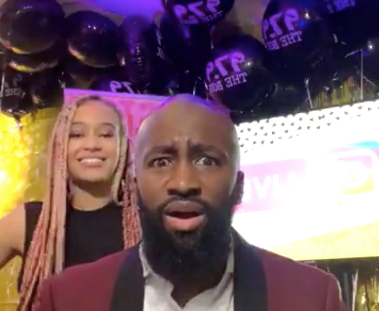979TheBox's tweet photo. It’s going up at our #979VirtualProm to the point @hardbodykiotti is reacting like this EVERY TIME somebody new pops in.
Watch: https://t.co/hDQPBkx2Wr https://t.co/AXtxBqf6Jq