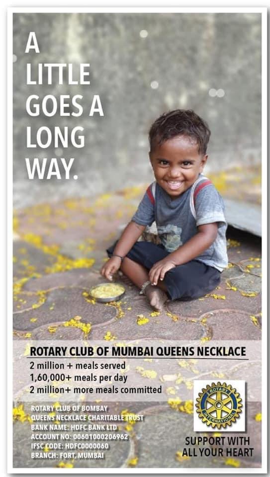 goralgandhi's tweet image. So proud to be a member of the Rotary Club of Queen’s Necklace, Mumbai. Our club is feeding more than 160,000 meals per day!! 2 million meals served and 2 million more meals committed!! Donations welcome to aid in this noble  cause!! #supportwithallyourheart #coronawarriers