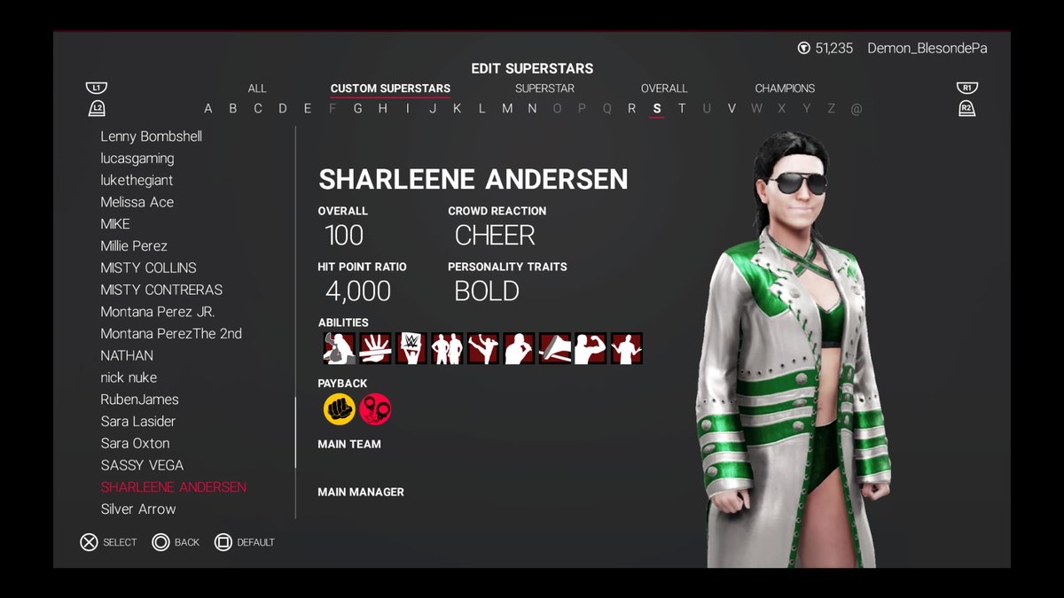 Another dominant faction that is a force known as Extreme Sensei!

<a href="/ExtremeAndersen/">Sharleene Andersen</a> 
Chelsea Rammacouchi
Kelsey Blade
Elisa Carter