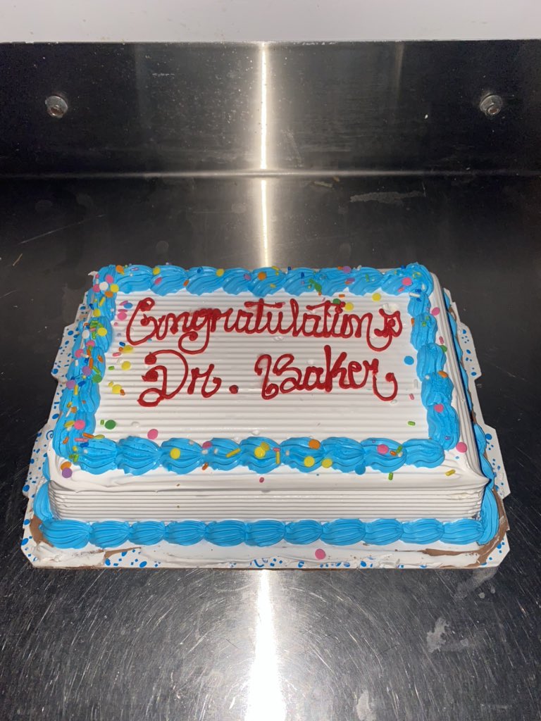 JBake_'s tweet image. I finished pharmacy school today