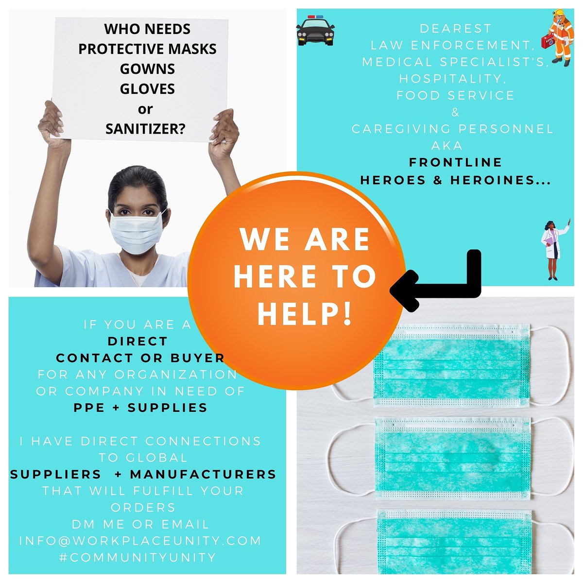 LeesiaMonay's tweet image. @pulte  Please spread the word
Workplace Unity is here to help.
DM me or email me @info@Workplaceunity.com 
Please share!!!
#LeesiaMonay #WorkplaceUnity #masks4all #communityunity