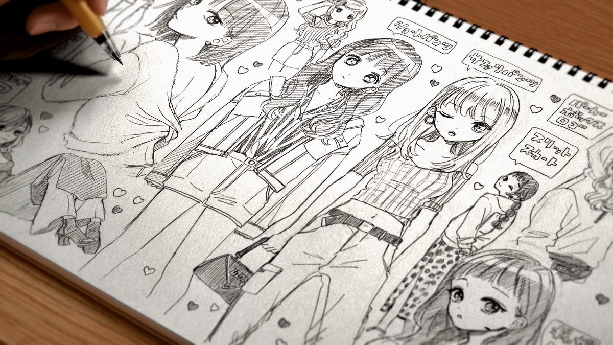 新しい動画アップしました?
【アナログ】春ファッションの女の子1ページいっぱいに描いてみた【プロ漫画家】illustration speed making https://t.co/iYYHg9GvCt @YouTubeより 