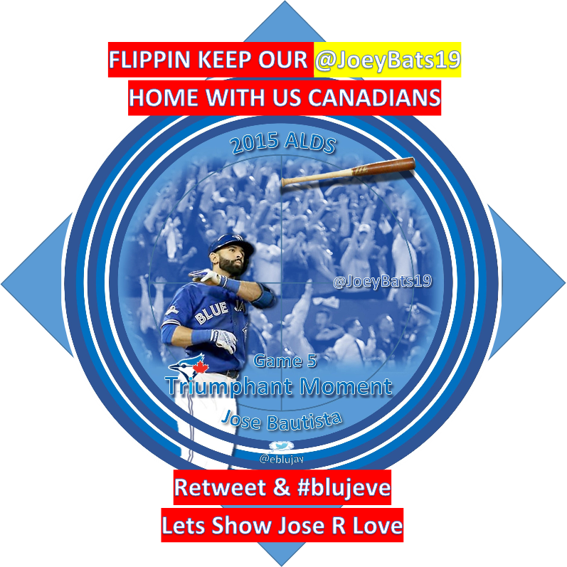 blujeve's tweet photo. #joeybats19 @joeybats19 #TeamBautista #JoseBautista @bautistafund #HeIsJoseBautista #JoeyBatsForever   WATCHING TONIGHT WAS ALMOST AS GOOD, AS IT WAS IN 2015 THANKS #sportsnet FOR THE REWIND GAME https://t.co/Fjr27nyjcZ