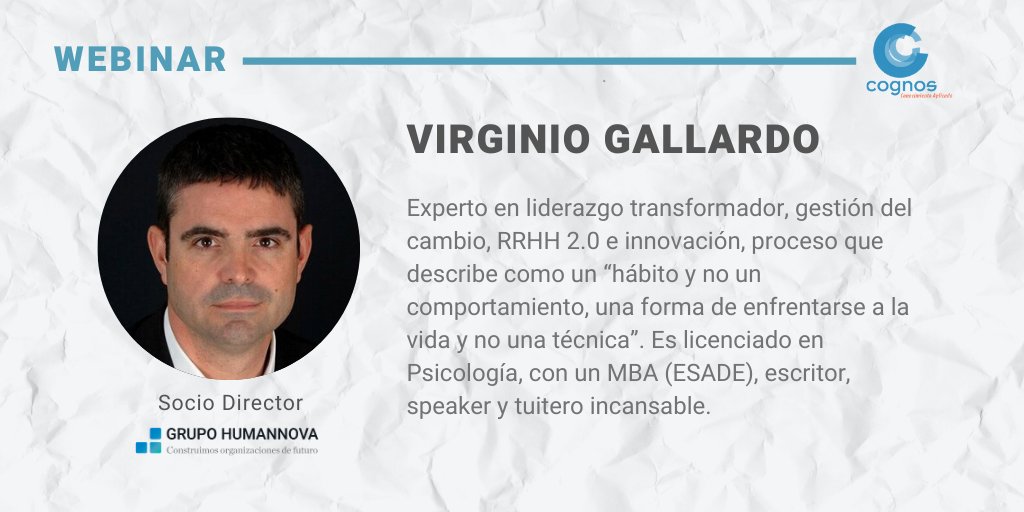 cognosca's tweet photo. 🗓️Este jueves 23 de Abril nuestro #webinar

"El reto de #RRHH, Gestión del cambio en red" con   
@AliciaPomares y @virginiog 💫✨
 Organiza 
@cognosca
 
¡Puedes inscribirte aquí! 👇https://t.co/EQ1GGdqY9y…               
@Humannova https://t.co/psSL7J4FHY