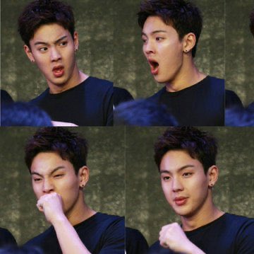 when he yawns, when he’s uwu cute, and when he’s the flower u wanna pick from a garden  @OfficialMonstaX