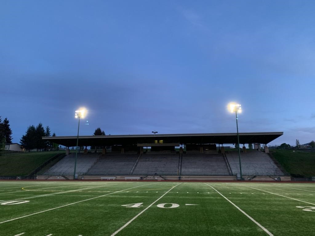 Tonight, we’re joining school districts across Washington state by turning on the lights at McKenzie Stadium at 8:20 to honor the Class of 2020 at <a href="/EgreenPride/">Evergreen Plainsman</a> @HeLaHigh <a href="/Heritage_HS/">Heritage High School</a> <a href="/lhseps/">Legacy High School</a> <a href="/ViewCrew360/">View Crew</a> <a href="/WeRUnion/">Union High School</a> #BeTheLightWA