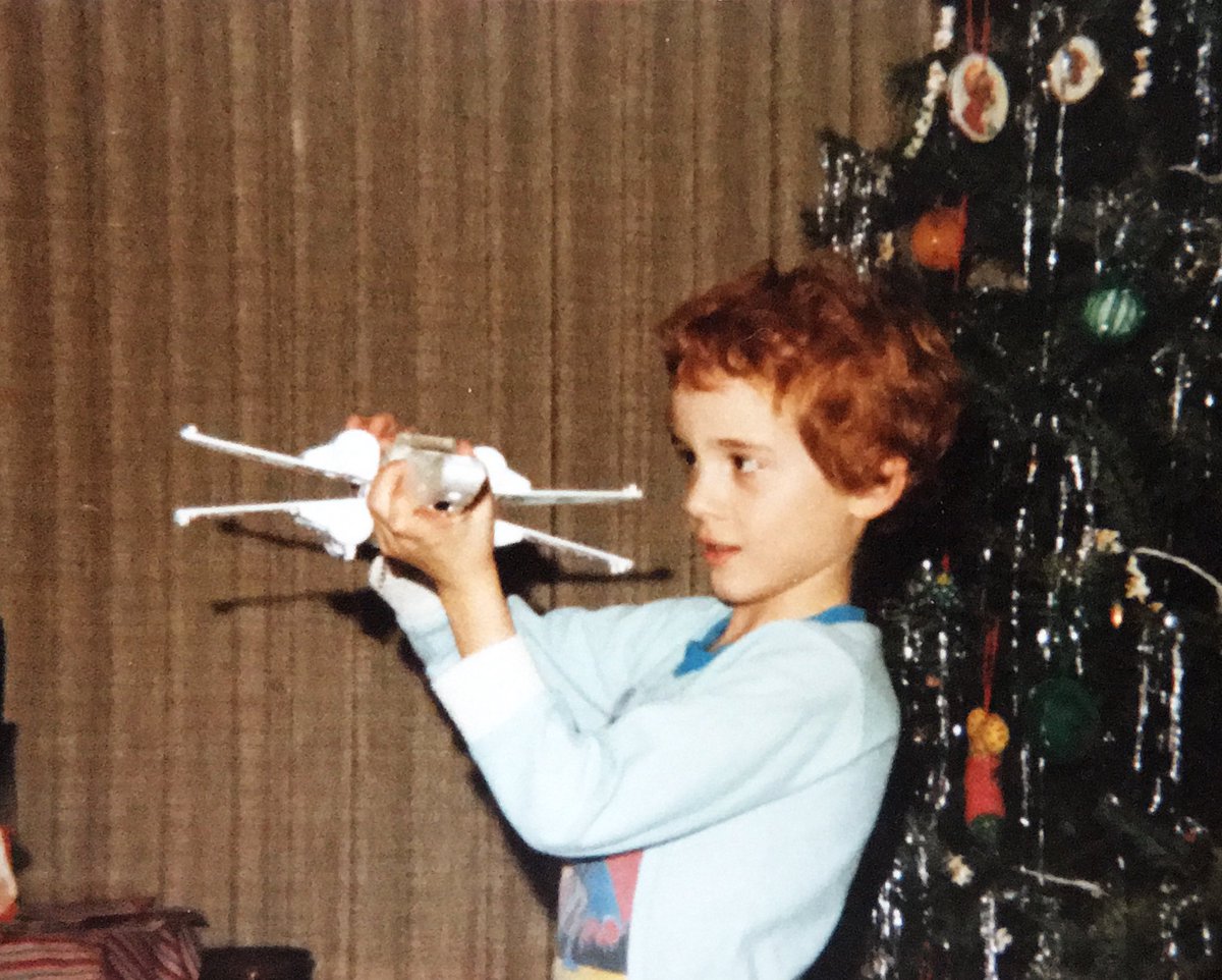 ABishopLCMS's tweet photo. #MeAt20 is cool but I like the 70โs: such a simple time as a kid. #MeAt4 #XWingChristmas https://t.co/qNEGZoVdhm