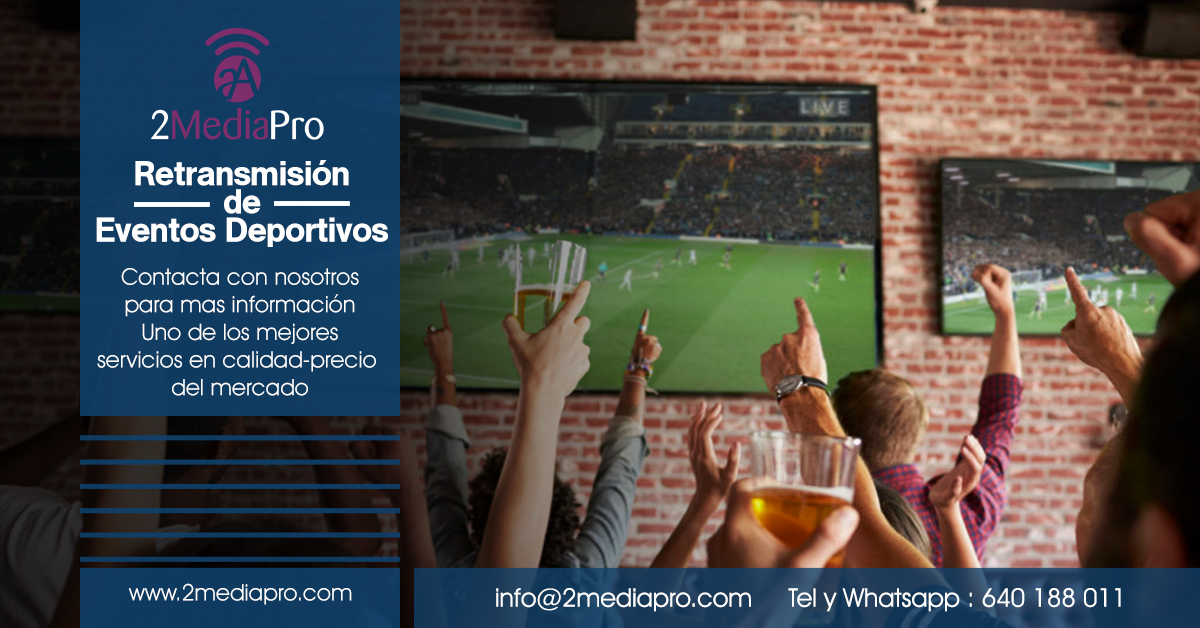 2MediaPro's tweet image. RETRANSMITIMOS TU EVENTO DEPORTIVO
Siéntete como si fueses una estrella del deporte con nuestras realizaciones deportivas.
- MULTICÁMARAS
- MARCADORES
- ALINEACIONES
- ESTADÍSTICAS
- COMENTARISTAS 
y un largo etcétera 
Información en: info@2mediapro.com o en el 640188011