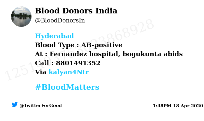 Blood Donors India tweet media