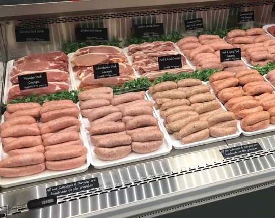 WillettsButcher's tweet photo. We’ve been working hard this morning preparing wonderful treats for you this weekend. So whether its a roast or BBQ we have something for everyone! Our fab range of sausages all handmade this morning also await you We’re here until 3pm today so pop in and see us! David &amp; the team https://t.co/4Z3dcvukG0