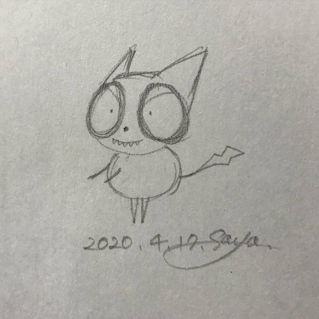 篁 莎耶 ティムバートン風ハル 再び 突き詰めていったら 尻尾が某 黄色電気鼠な感じになることが判明 W これ 自分用に何かに印刷したくて仕方がない W ティムバートン イラスト 猫 白猫 Cat ハル