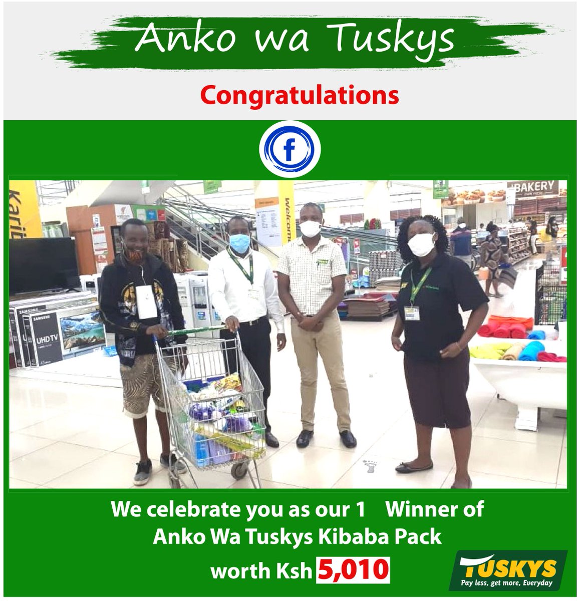 TuskysOfficial's tweet photo. Courtesy of #AnkoWaTuskysChallenge, @aburia_ke
's 1,000 retweets got him his monthly #TuskysHomeDelivery shopping. Retweet and yo would be the next winner.
Watu wa mazematic, can you calculate the exchange rate?😉.^MC https://t.co/d8jXNpA6tA
