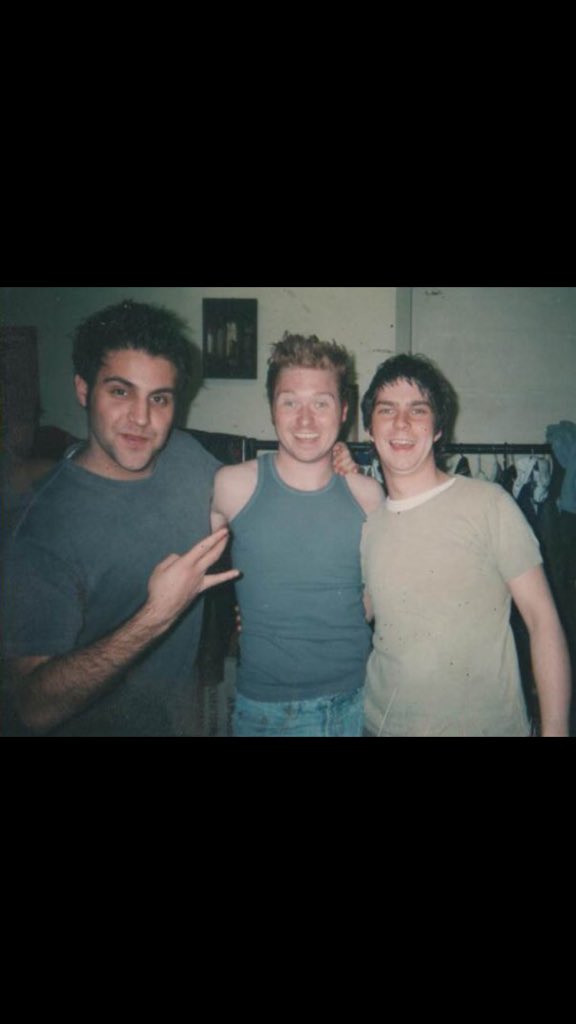 Thomas_Aldridge's tweet photo. #MeAt20 and #UsAt20 in our final year of drama school with my future best men. #AdrianDerGregorian #GerardCarey @NolanDark121180 https://t.co/2oEGqGFsuk