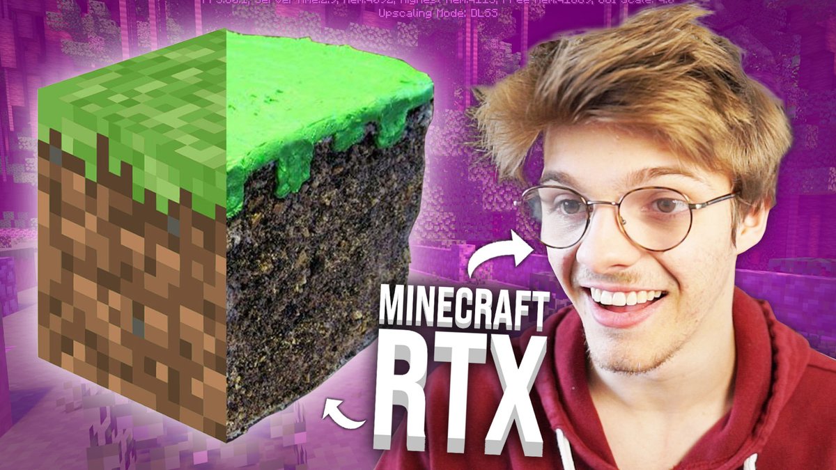 FuzeIII's tweet photo. Hier j'ai sorti une vidéo avec @ASUS_ROG_FR et @NVIDIAGeForceFR où je teste la nouvelle version RTX de Minecraft ! #ROG #RTXOn  https://t.co/PkjJDAYw7D https://t.co/Ssd2AlegSE