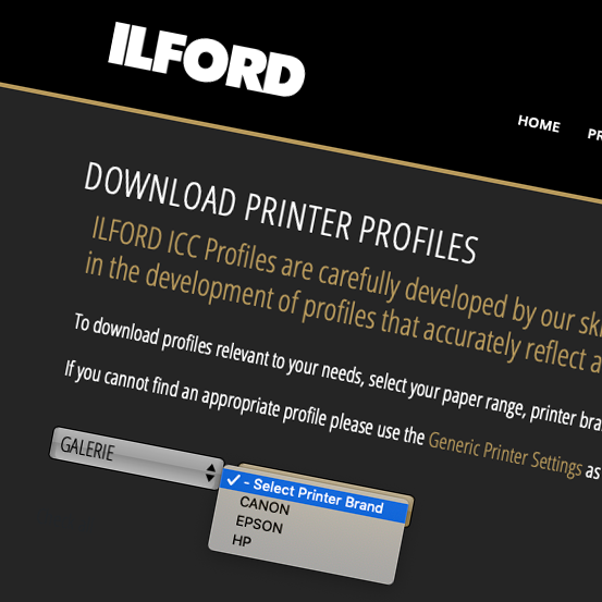 Ilford Imaging EU on Twitter "Download our ICC profiles faster than