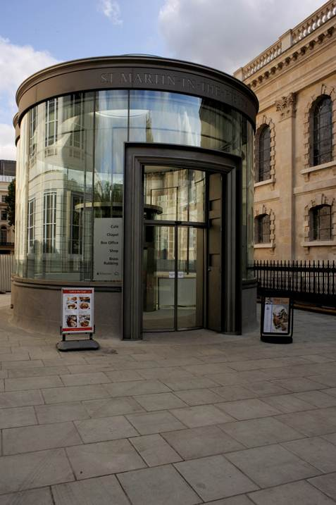 The glass pavilion on Church Path is one of the entrances (and the primary public entrance) to the underground spaces at  @smitf_london