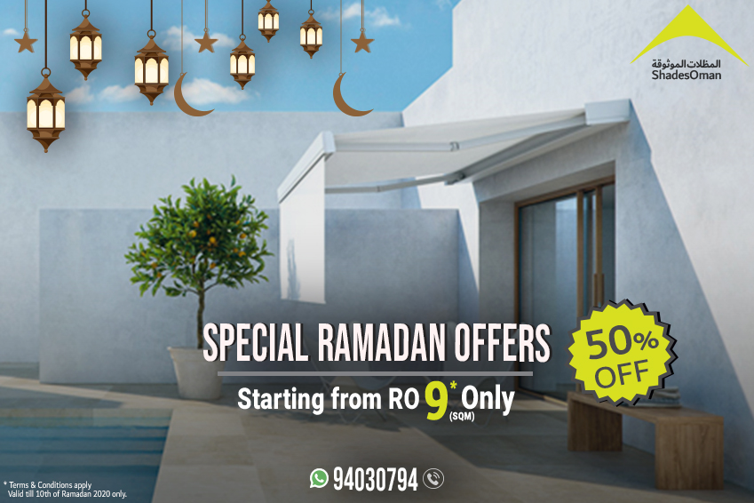 maskanoman's tweet photo. العروض رمضان خاص ٢٠٢٠
للحجوزات والتأكيدات حتى تاريخ ١٠ من شهر رمضان فقط
احصل على المظلة الآن
٥٠% خصم
يبدا من ٩ ريال عماني/= لكل متر مربع
المنتجات الأوروبية والأسترالية والولايات المتحدة
ضمان ١٠ سنوات
حسب الشروط والأحكام
للتصميمات والتفاصيل
الاتصال او واتساب
٩٤٠٣٠٧٩٤ https://t.co/QAv9O4FzQB