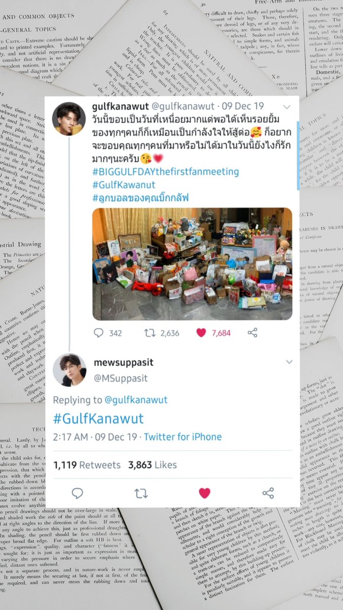 191209g: [ thanking fans from his birthday event ]m:  #GulfKanawut (pointing out he had the hashtag wrong )