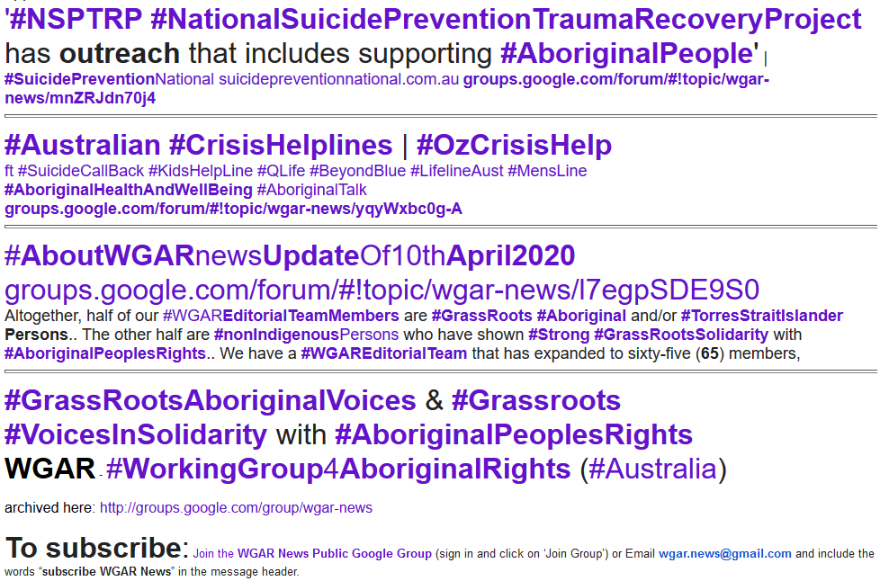 WgarNews's tweet photo. @RobRobbEdwards @WhteRbbnAdvocat @BlakandBlack @LadyPoop2 @ShelterSa @OddemocracyA @NationalShelter @DrAliceClark @anne_clothier @prudinx @L_DeWeaver @lynlinking @HomelessnessAus @rationalbitch @BakchosGlass @BenReynolds73 @paulinehollywoo @shelterwa @ACTShelter @ShelterTasmania @qldshelter @GreenLeftOnline @Michz45 @mormorlady @NspTrp @GerryGeorgatos @SuicidePrevAU @AfterSuicideAU @lobbycoorg @FaiMujer @indinegous @AAHRW @Bishop64 @sirisgonerogue @twtrrr @RightsLGBTI @OBallmark2 @janettj777 @PCKJ3627 @JennyPineapple2 @canberratimes @NationalFVPLS @RachelQuayle08 @CapesJoy @CartwheelPrint @JaneCaro @bugwannostra @noplaceforsheep @ColelliCol #HomelessCovid19 #HomelessCantStayHome #covid19NSPTRP #AboriginalHealthAndWellBeing | #AboriginalPersons are #SociallyDisadvantaged #EconomicallyDisadvantaged & suffer #AboriginalHomelessness #Homelessness #Poverty | #SuicidePrevention #SupportIsAvailable: https://t.co/IW4Zx4ayXs https://t.co/1bxuOeY2ZI