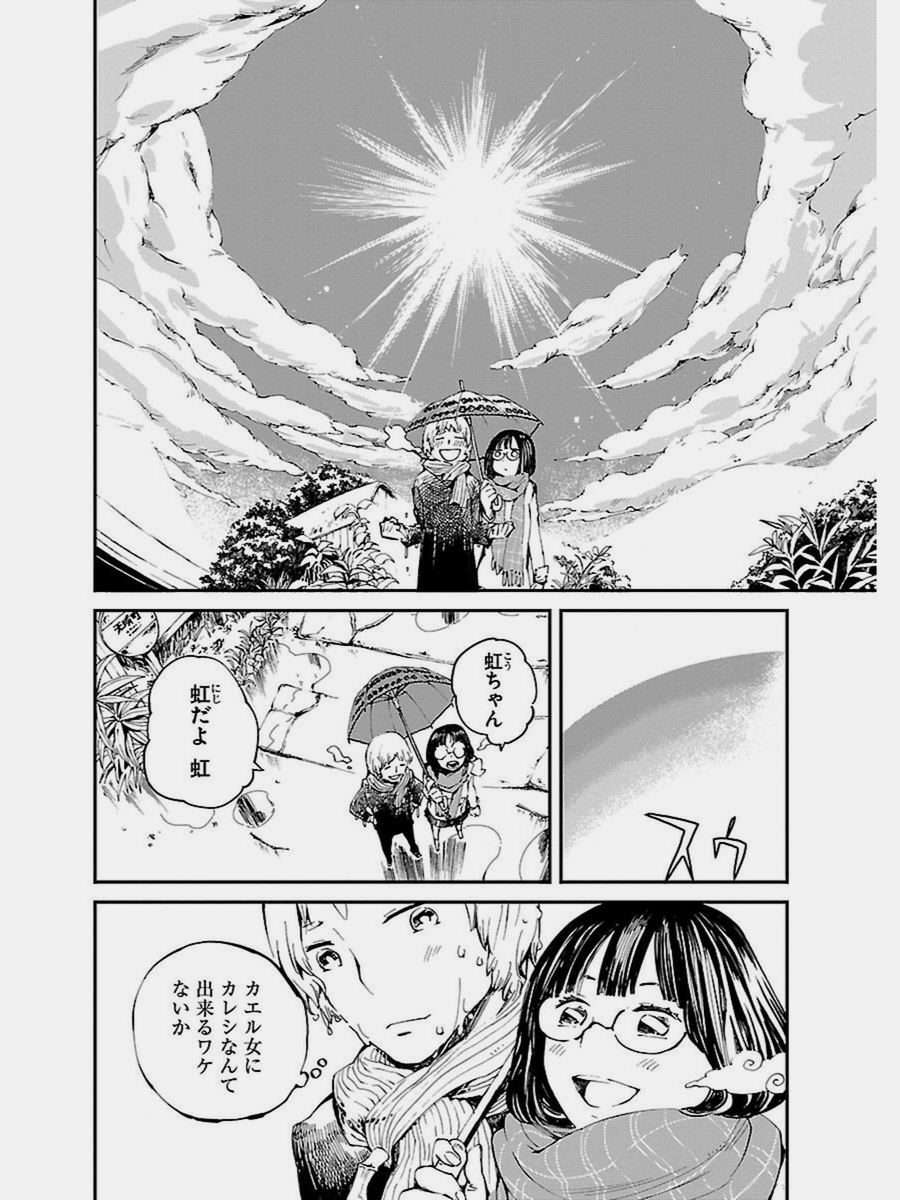 天気の子みたいな話
「虹の雫 雨の町」盛り合わせガールより。 5/6 