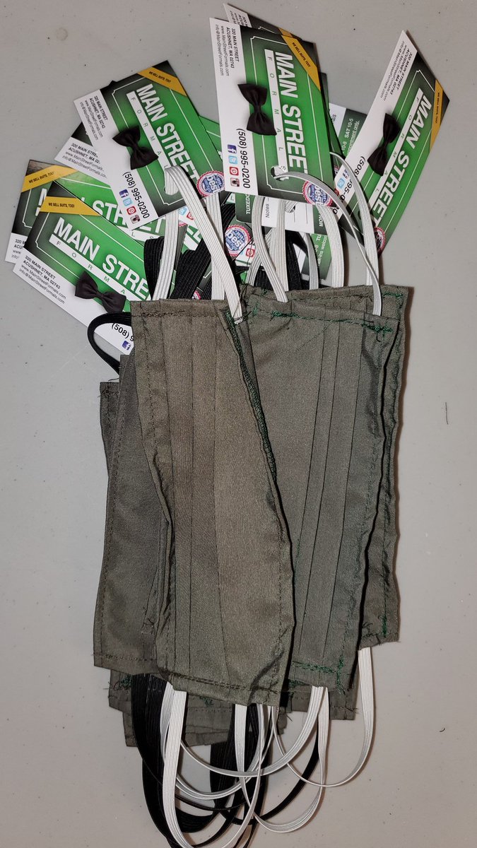 AcushnetEMA's tweet photo. Hearing that the Acushnet Office of Emergency Management was supporting the Meals on Wheels program Main Street Formals donated face masks to be used by our volunteers . We would like to thank Main Street Formals for their generous donation.
#TeamAcushnet https://t.co/bkZjvXYwQA