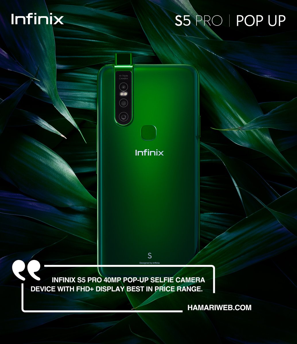 InfinixPakistan's tweet photo. reviewed #infinixS5Pro & according to them, This is a best Device in this price range with 40MP pop up Selfie camera & FHD+ screen.
Watch full review here: https://t.co/kyTDn488qi
Learn More about S5 Pro: https://t.co/iGkZqrJEZ3
#S5ProPopUp #PictureClearHai #InfinixPakistan https://t.co/2DXGgqZVyD