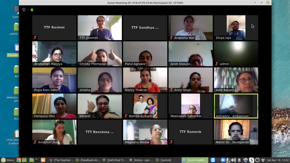 ttfUpdates's tweet photo. Maya Menon, Director, The Teacher Foundation, conducts a session #OnlineTraining on Whole School Well-being using ISELF (Indian Social &amp; Emotional Learning Framework) with teacher participants from #LodhaWorldSchool #ISELF #SEL https://t.co/q2CQJ1PYz9