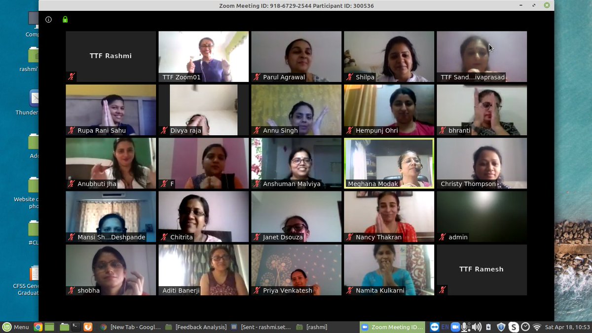 ttfUpdates's tweet photo. Maya Menon, Director, The Teacher Foundation, conducts a session #OnlineTraining on Whole School Well-being using ISELF (Indian Social &amp; Emotional Learning Framework) with teacher participants from #LodhaWorldSchool #ISELF #SEL https://t.co/q2CQJ1PYz9