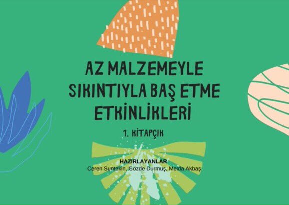 Çocuk hakları alanında çalışan Ceren Suntekin, Gözde Durmuş ve Melda Akbaş evdeki zamanını sürekli yetişkinlerlerle geçirmek zorunda olan çocuklar İçin"Az Malzemeyle Sıkıntıyla Baş Etme Etkinlikleri Kitapçığı" hazırladı.Oyun etkinlik rehberi için 
 👇🏼
 bit.ly/2KeytbK
