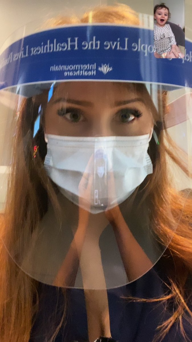 reduptop's tweet photo. I will now break my twitter fast with this cute photo of my cute face shield. https://t.co/WNjENFlfni