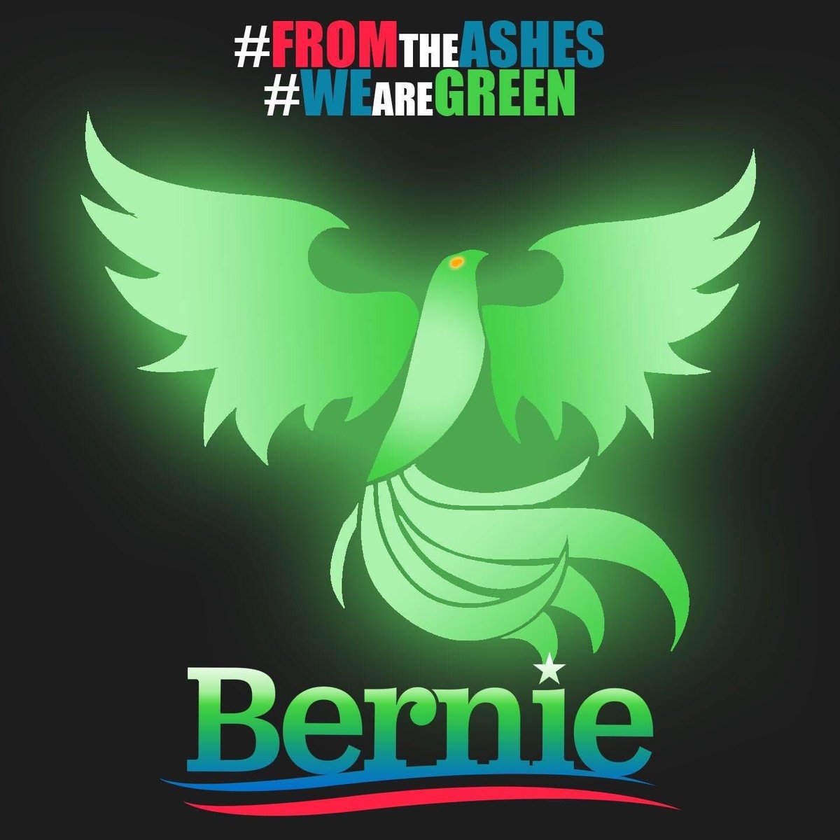 Hematillake's tweet photo. We are Berning Green Now!!! #BernieToGreen #BernieToHowie #DemExit #DemExodus #ItsUsNow #OnlyUsNow https://t.co/r7wkIRd3aS