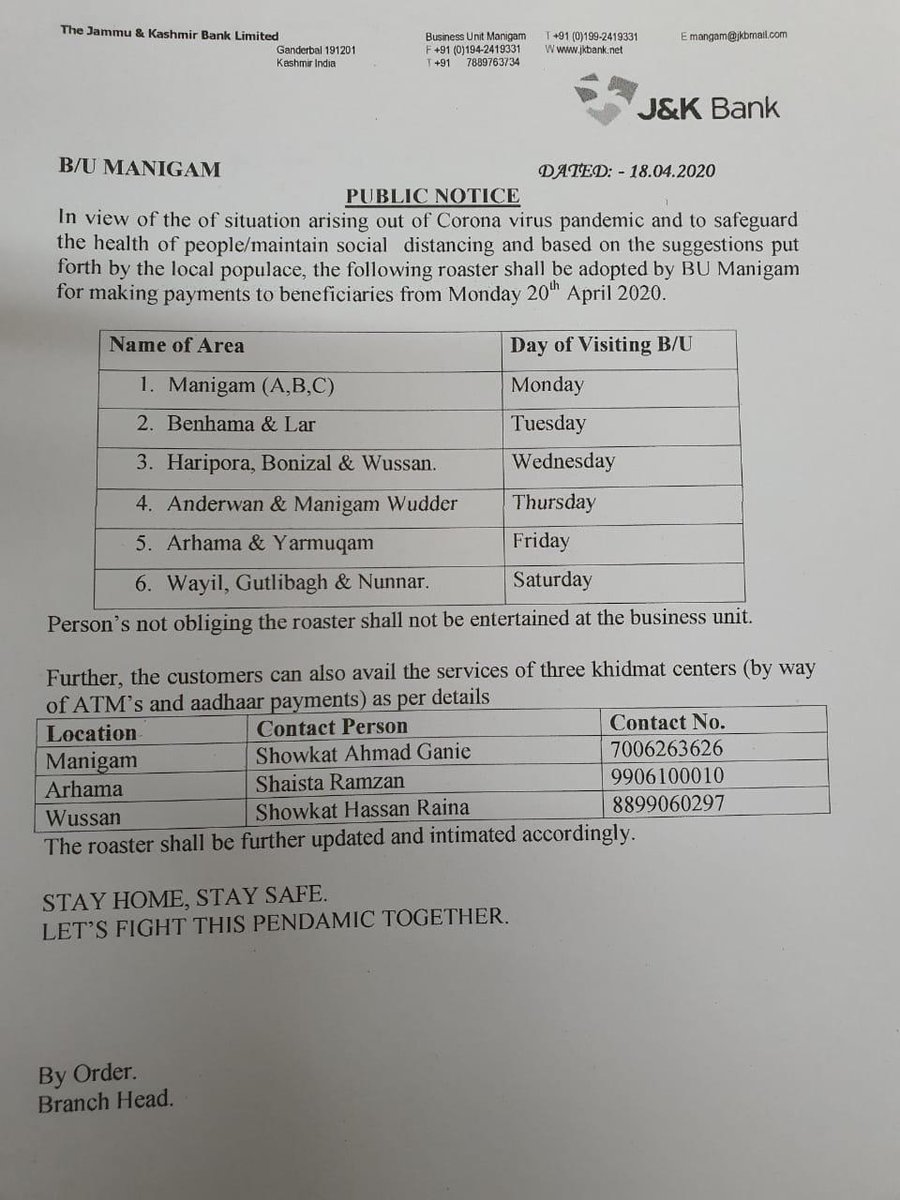 ManigamGbl's tweet photo. Public Notice By J&amp;K Bank Branch Manigam
@dcganderbal @KhalidBashir250 @shafqatiqbal_ @JkBank @SSPGANDERBAL https://t.co/pNWvTNe4bm