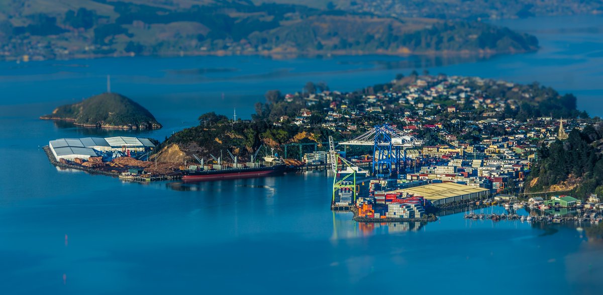 Always fun to try new techniques, even the cliche ones. #BitsOfNewZealand Port Chalmers  @LoveDunedin Tiny House version.