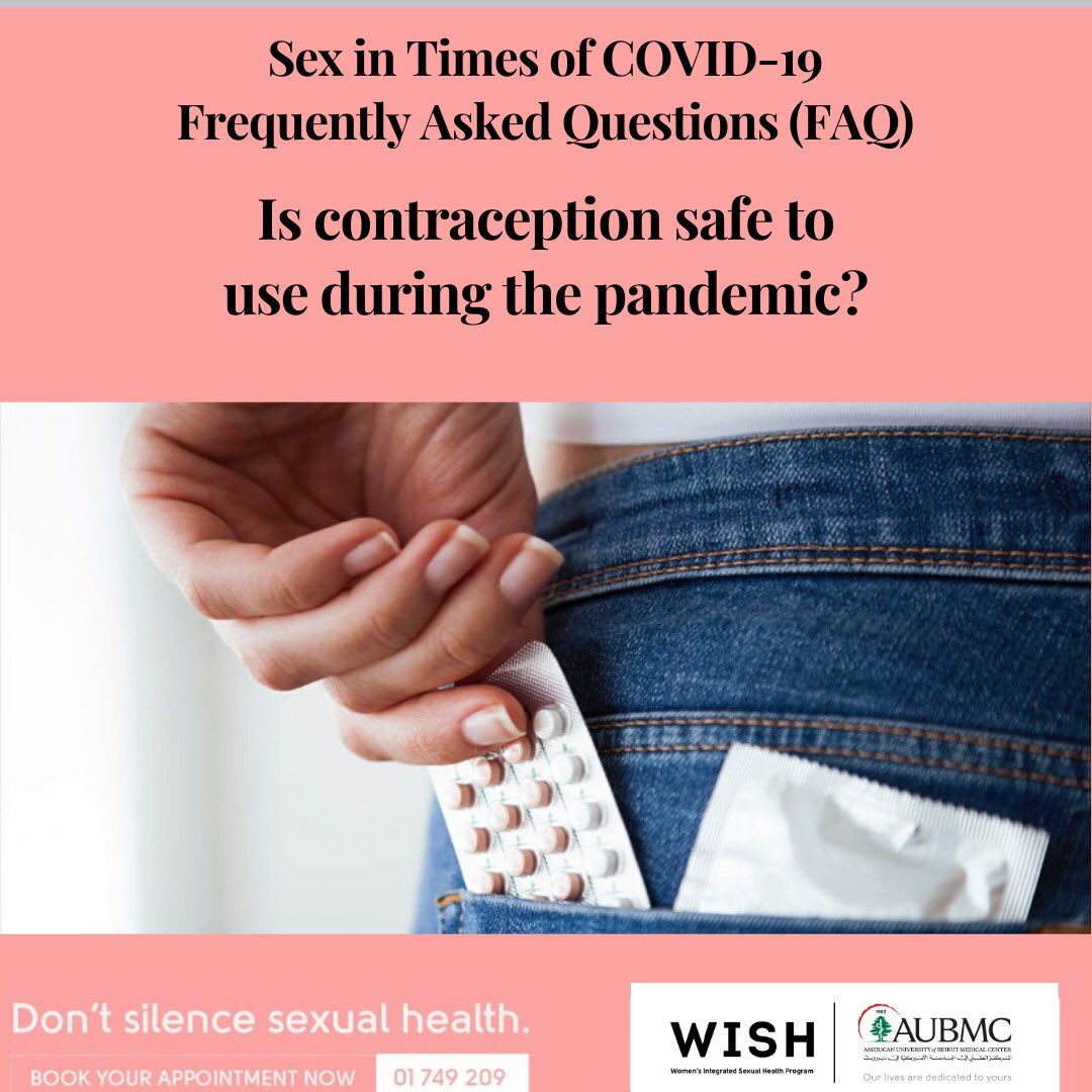 wish_aubmc's tweet photo. Safety #access to #contraceptives during #CoronavirusPandemic and options to avoid #UIP practice #safesex #StayAtHome #StayHomeStaySafe #AskWISH @AUBMC_Official @AUB_Lebanon @FHS_AUB @SRHMJournal @SexualTriangle @FIGOHQ @FIGOadvocacy @AbaadMENA @UNFPALebanon @ippf https://t.co/x8yQmYfTMi