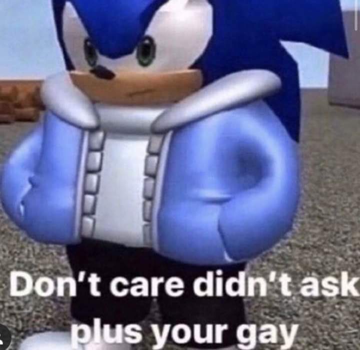 Reactions Sonic The Hedgehog In Big Jacket Don T Care Didn T Ask Plus Your Gay