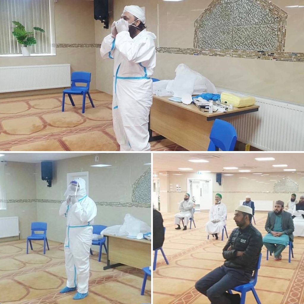 PPE #Training for Dawateislami's #Covid_19 Funeral Services delivered professionally to the volunteers who will be helping during this pandemic - in Birmingham UK. @DIWelfare 

Donate to Dawateislami: dawateislami.net/onlinedonation

#GreatEffortDawateislami 
#DawateislamiWelfare
