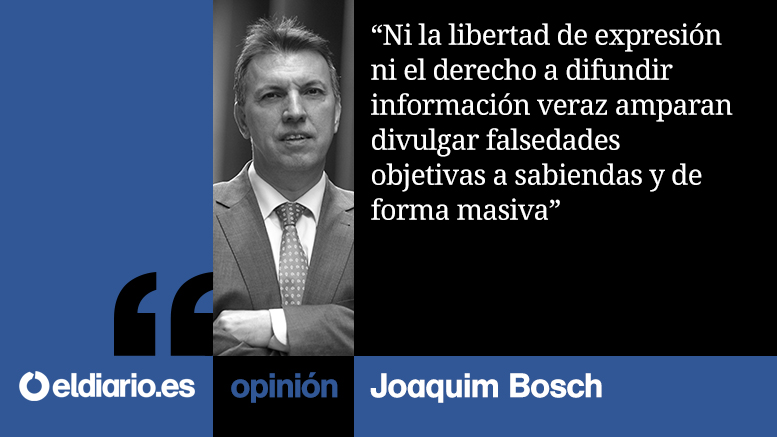 ✍️ OPINIÓN | Desenmascaremos a calumniadores, mentirosos y acosadores eldiario.es/tribunaabierta… Escribe <a href="/JoaquimBoschGra/">Joaquim Bosch</a>