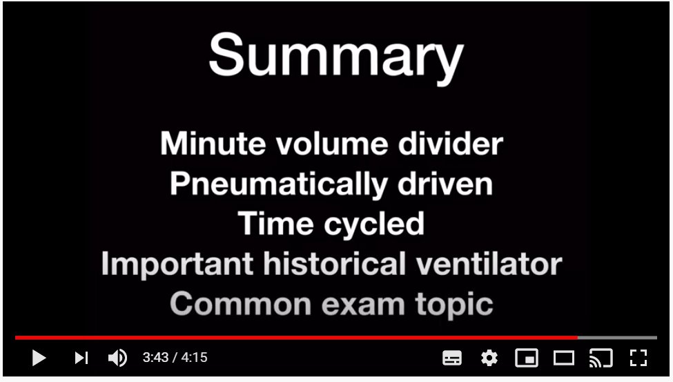 In fact, it is SO simple that the draft 'indicative' specification circulating at the time carried a YouTube video tutorial for a Manley Blease ventilator designed in 1961 that, as the narrator says, has been 'consigned to the history books' /6