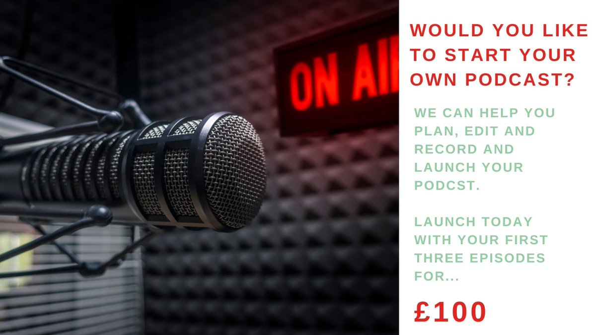 GrowMandMedia's tweet photo. Would you like to start your own podcast? If so, I can create three episodes for you for only £100! 

This offer is limited to five people and finishes TODAY 👊🏻

#podcast #marketing #creatingcontent https://t.co/4J6RnnV62o