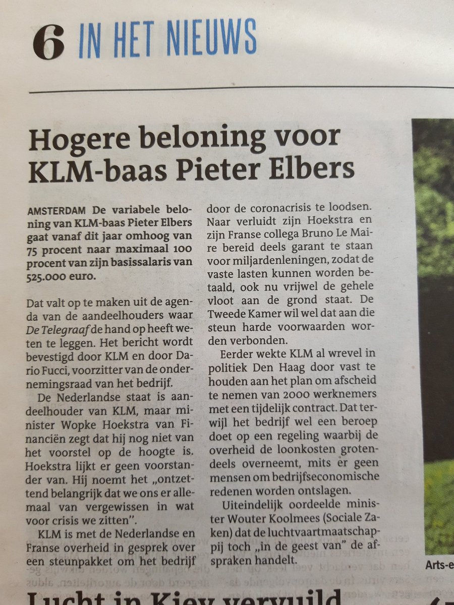 WitWiebe's tweet photo. Kijk en dit soort acties begrijp ik in Corona tijdperk niet,  vliegtuigen staan stil en ze vragen steun aan bij de Overheid? https://t.co/ITt7VychJD