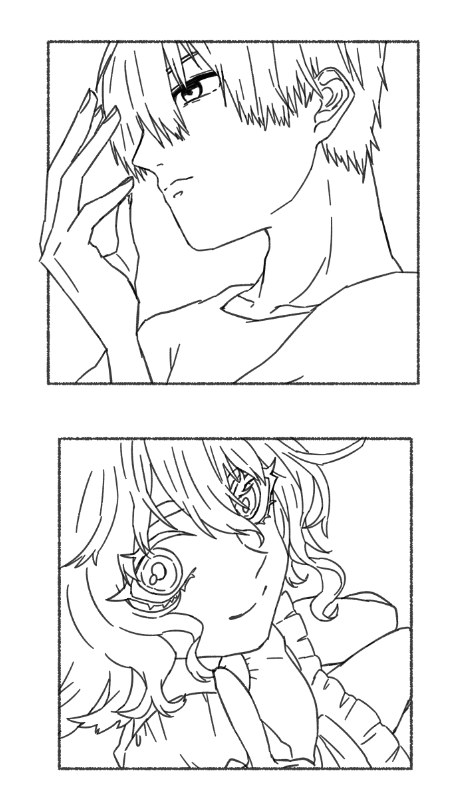 色を塗る気が全くないオリキャラ 