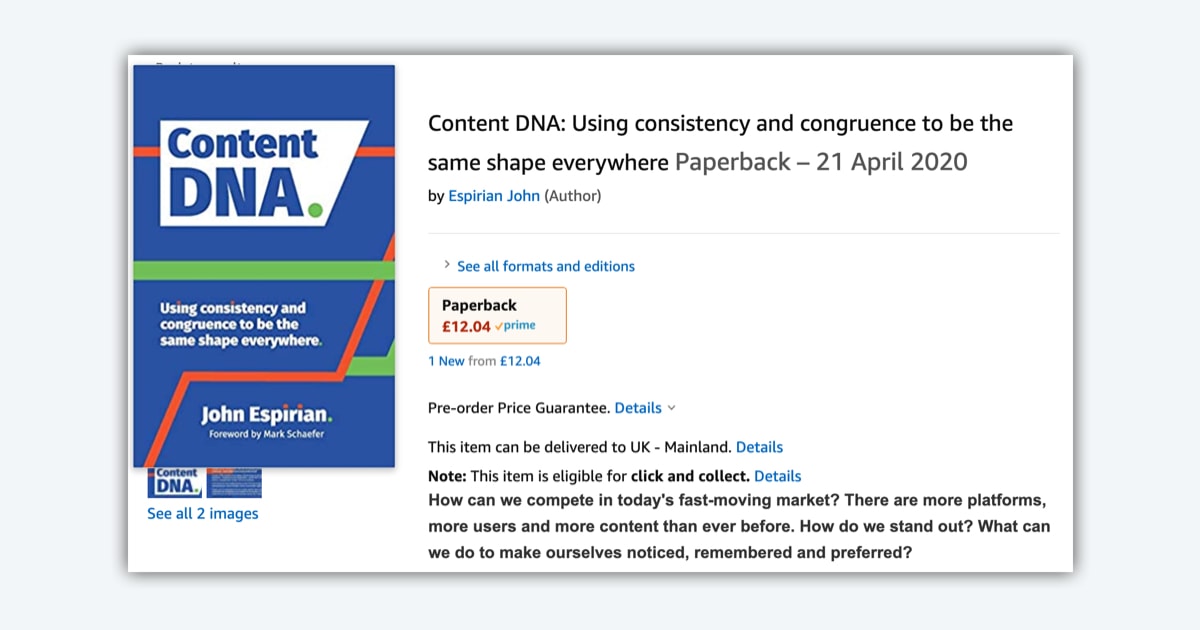 espirian's tweet photo. 1. I have a paperback pre-order page on Amazon.
2. The release is on Tuesday 21 April.
3. My name is not Espirian John (though that sounds quite exotic). https://t.co/EBN20GOVyt